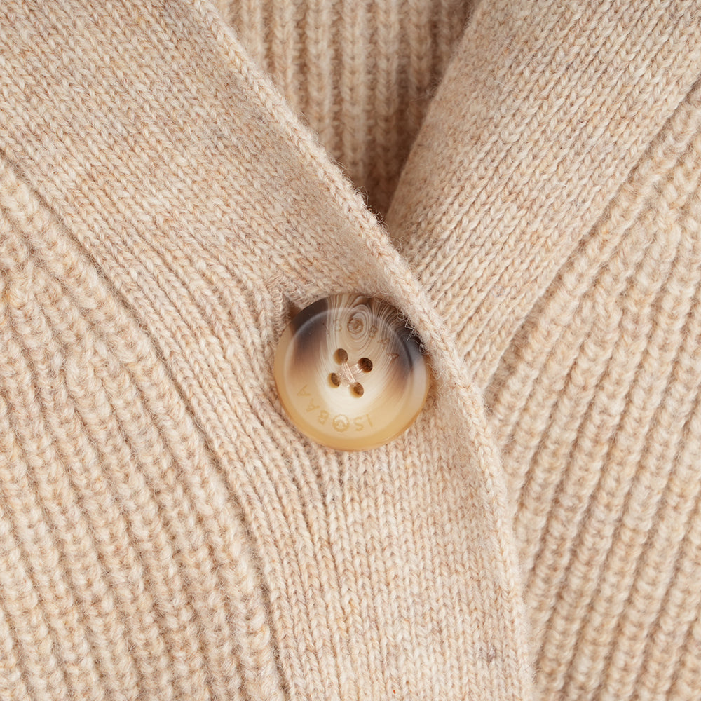 Femme Cardigan en mérinos Herdwick (Oatmeal)