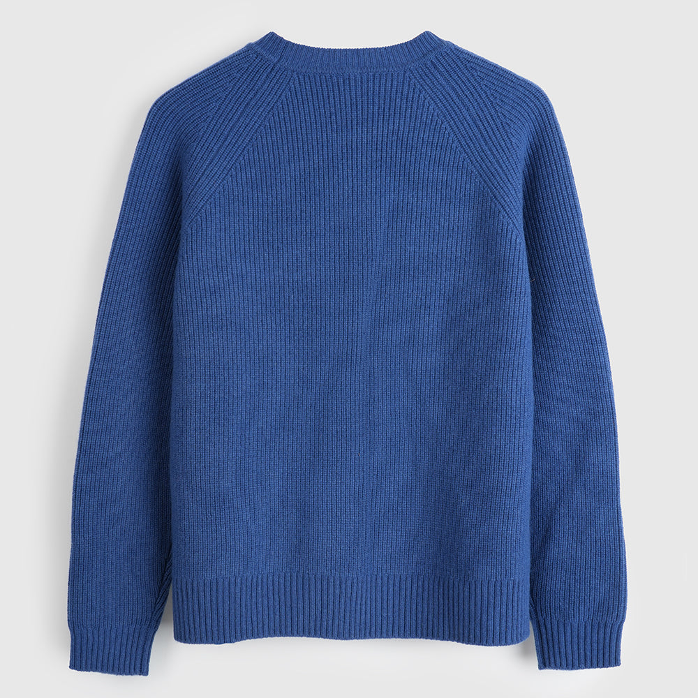 Damen Herdwick Merino Crew Sweater (Denim)