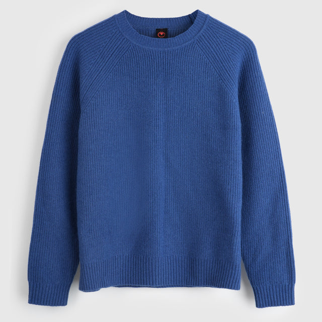 Damen Herdwick Merino Crew Sweater (Denim)