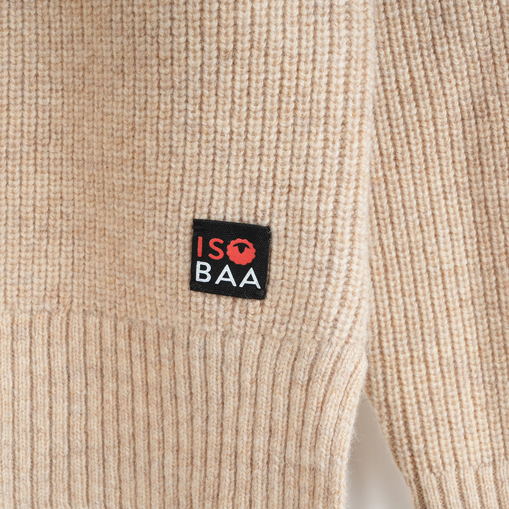 Womens Herdwick Merino Crew Sweater (Oatmeal)