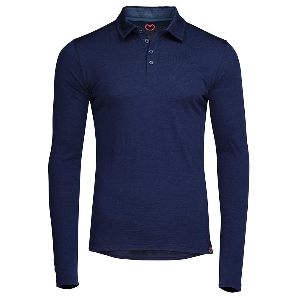Mens Merino 200 Long Sleeve Polo Shirt
