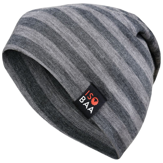 Isobaa | Merino 230 Beanie (Smoke/Charcoal) | Isobaa's double-layered Merino beanie is your key to warmth & comfort in any season.
