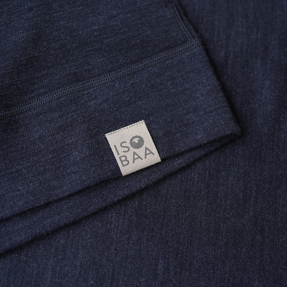 Isobaa | Womens IsoSoft 240 Hoodie (Navy) | For chilly trailheads, post-workout cool-downs, and cosy weekends.