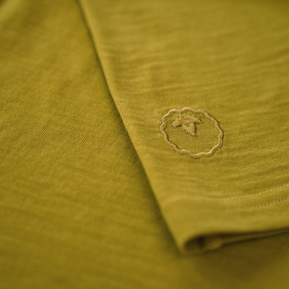 Isobaa | Womens Merino 150 V-Neck Tee (Lime) | Embark on new adventures with Isobaa's superfine Merino V-neck Tee.