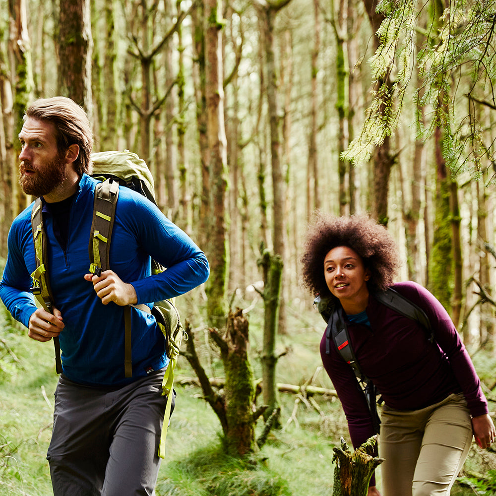 Isobaa | Womens Merino 200 Long Sleeve Zip Neck (Wine) | Experience the best of 200gm Merino wool with this ultimate half-zip top – your go-to for challenging hikes, chilly bike commutes, post-workout layering, and unpredictable weather. | Model: Savanah