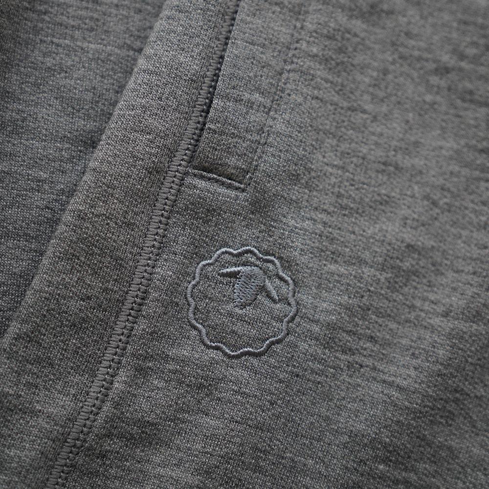 Isobaa | Womens Merino 260 Lounge Cuffed 3/4 Joggers (Charcoal/Orange) | Ultimate comfort and performance with our superfine Merino cropped joggers.