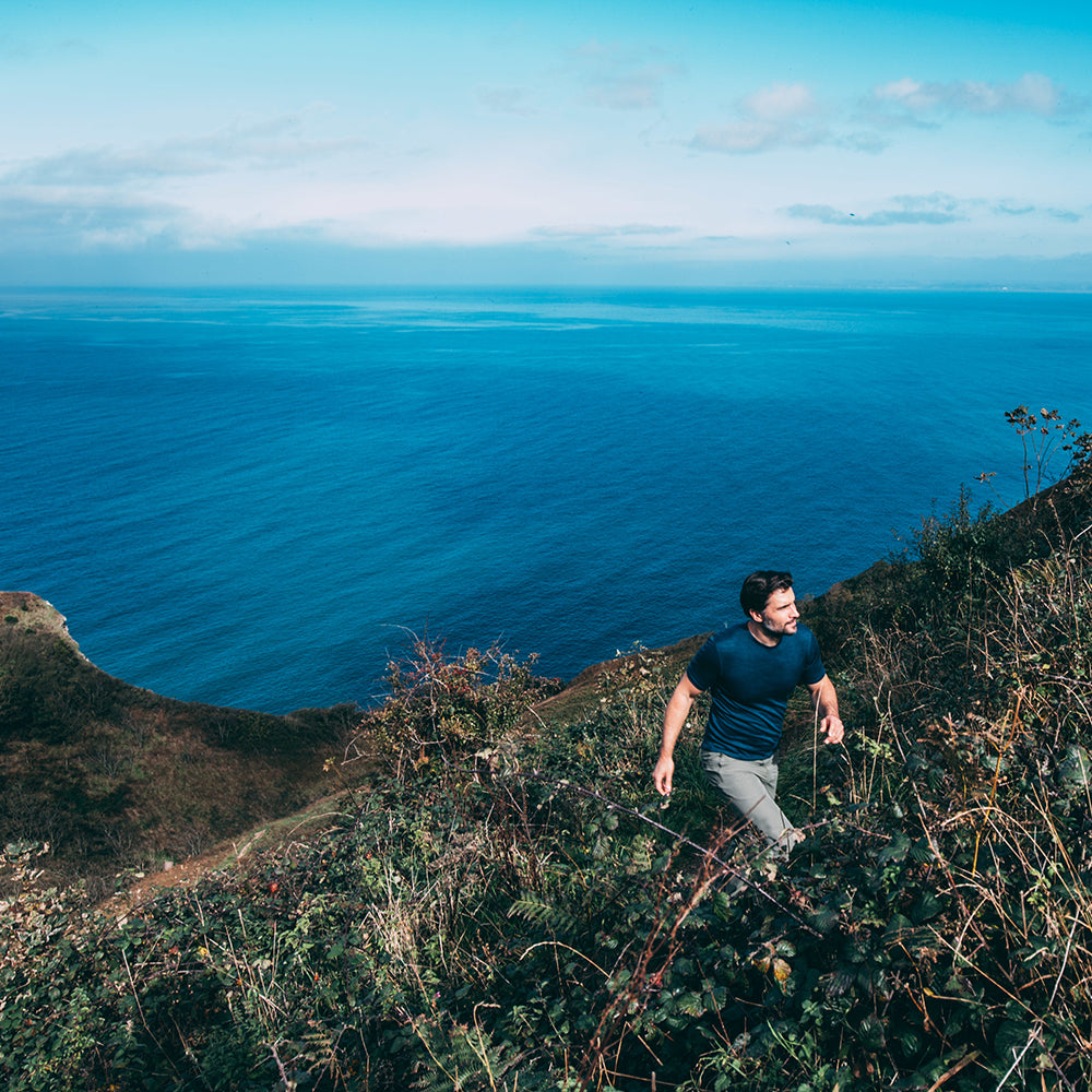 Isobaa | Mens Merino 150 Short Sleeve Crew (Petrol) | Gear up for performance and comfort with Isobaa's technical Merino short-sleeved top. | Model: Duncan